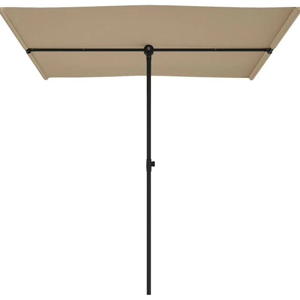 Maison Exclusive - Parasol de jardin avec mât en aluminium 2x1,5 m taupe Outlet