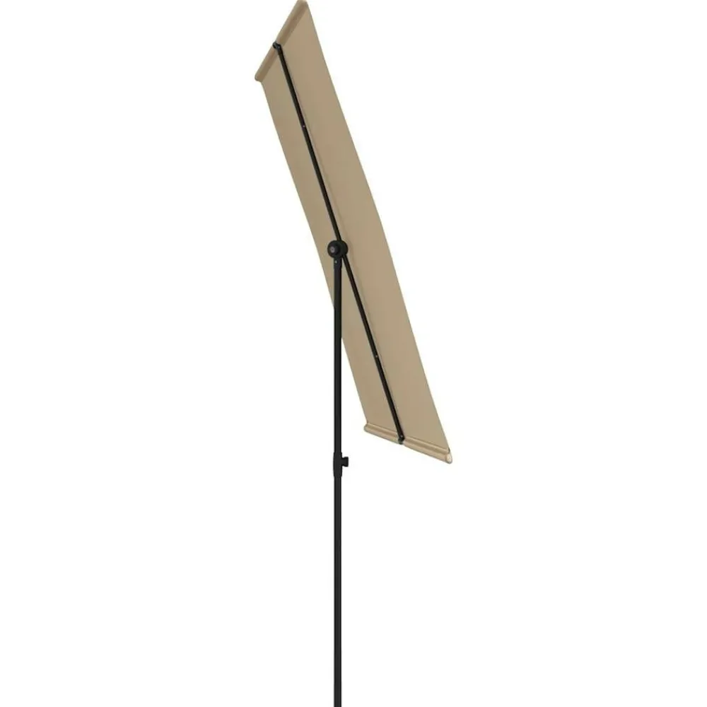 Maison Exclusive - Parasol de jardin avec mât en aluminium 2x1,5 m taupe Outlet