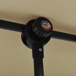 Maison Exclusive - Parasol de jardin avec mât en aluminium 2x1,5 m taupe Outlet