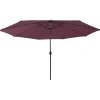 Maison Exclusive Parasols, Voiles D’Ombrage | - Parasol de jardin à 3 niveaux avec mât en aluminium vert