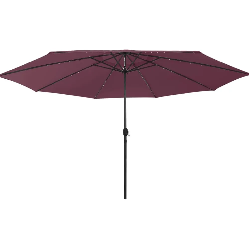 Maison Exclusive Parasols, Voiles D’Ombrage | - Parasol de jardin à 3 niveaux avec mât en aluminium vert