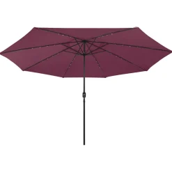 Maison Exclusive Parasols, Voiles D’Ombrage | - Parasol de jardin à 3 niveaux avec mât en aluminium vert
