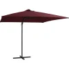 Maison Exclusive Parasols, Voiles D’Ombrage | - Parasol de jardin en porte-à-faux lumières led mât en aluminium