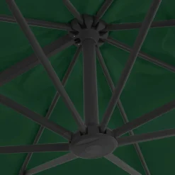 Maison Exclusive - Parasol de jardin en porte-à-faux et poteau en aluminium vert Online
