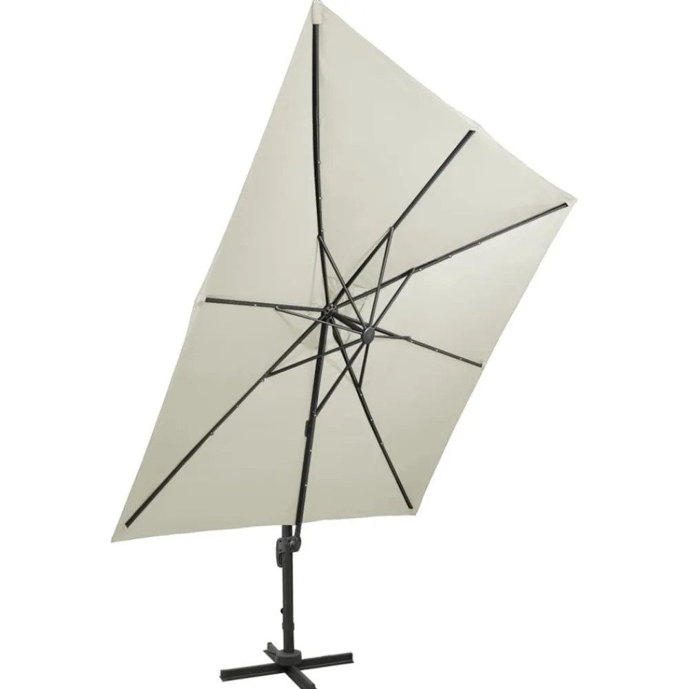Maison Exclusive Parasols, Voiles D’Ombrage | - Parasol de jardin avec mât en bois bleu 200x300 cm