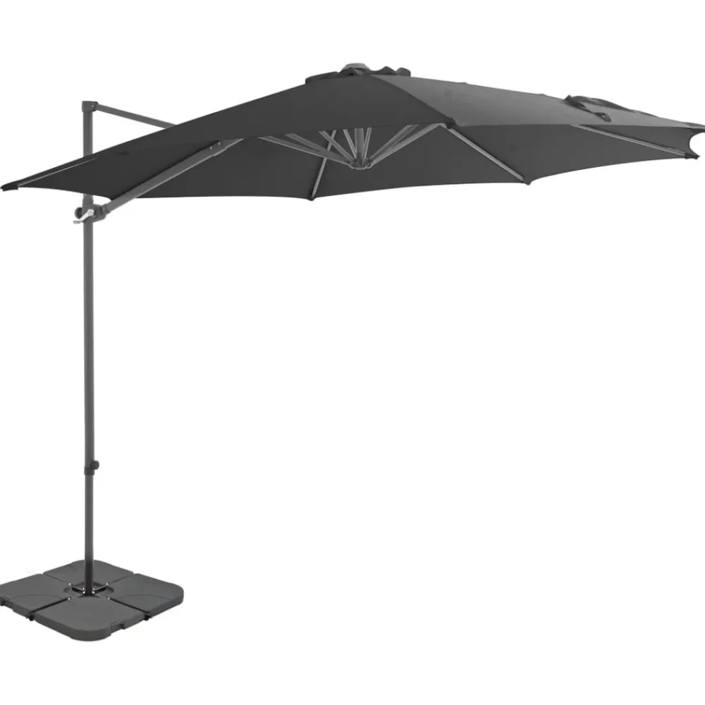 Maison Exclusive - Parasol de jardin avec base portable anthracite Hot