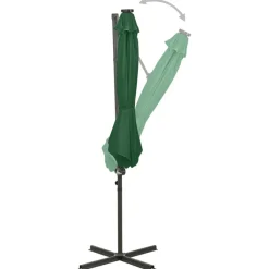 Maison Exclusive Parasols, Voiles D’Ombrage | - Parasol de jardin avec mât en acier sable 180 cm