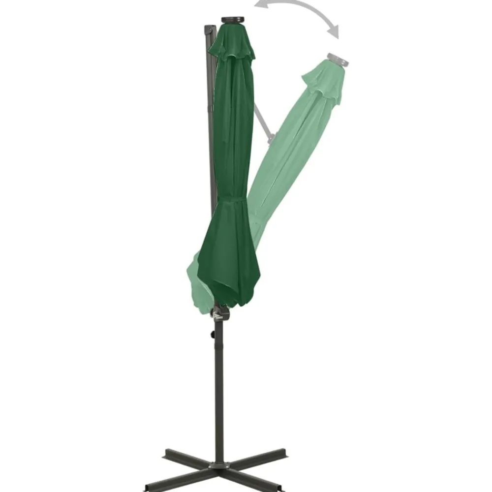Maison Exclusive Parasols, Voiles D’Ombrage | - Parasol de jardin avec mât en acier sable 180 cm