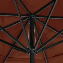 Maison Exclusive Parasols, Voiles D’Ombrage | - Parasol de jardin en porte-à-faux avec mât en acier taupe