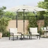 Maison Exclusive Parasols, Voiles D’Ombrage | - Parasol de jardin avec base portable anthracite