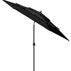 Maison Exclusive Parasols, Voiles D’Ombrage | - Parasol de jardin avec mât en acier marron 288x288x225 cm