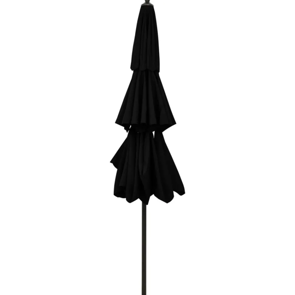 Maison Exclusive Parasols, Voiles D’Ombrage | - Parasol de jardin avec mât en acier marron 288x288x225 cm