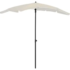 Maison Exclusive Parasols, Voiles D’Ombrage | - Parasol de jardin avec mât 200x130 cm sable