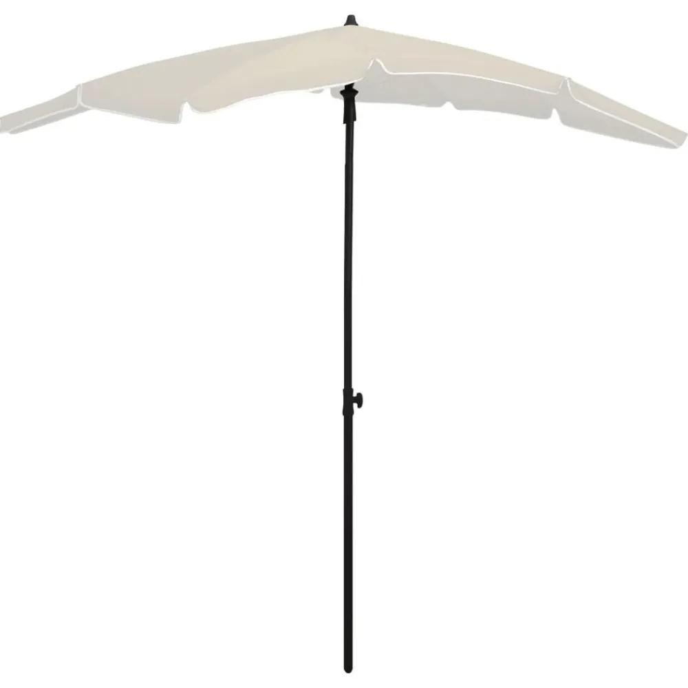 Maison Exclusive Parasols, Voiles D’Ombrage | - Parasol de jardin avec mât 200x130 cm sable