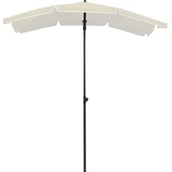 Maison Exclusive Parasols, Voiles D’Ombrage | - Parasol de jardin avec mât 200x130 cm sable