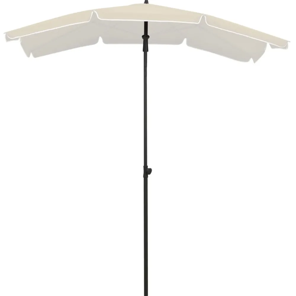 Maison Exclusive Parasols, Voiles D’Ombrage | - Parasol de jardin avec mât 200x130 cm sable