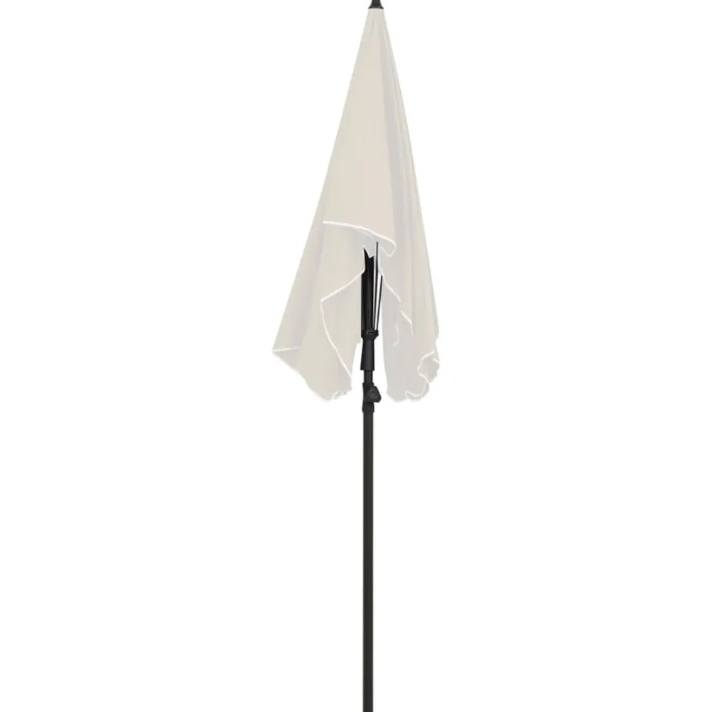 Maison Exclusive Parasols, Voiles D’Ombrage | - Parasol de jardin avec mât 200x130 cm sable