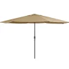 Maison Exclusive - Parasol de jardin avec mât en métal 390 cm taupe Online
