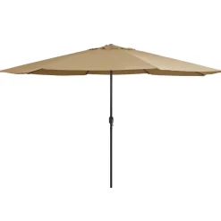 Maison Exclusive - Parasol de jardin avec mât en métal 390 cm taupe Online