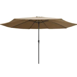Maison Exclusive - Parasol de jardin avec mât en métal 390 cm taupe Online