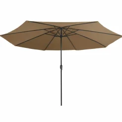 Maison Exclusive - Parasol de jardin avec mât en métal 390 cm taupe Online