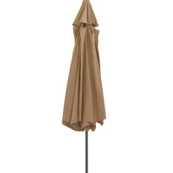 Maison Exclusive - Parasol de jardin avec mât en métal 390 cm taupe Online