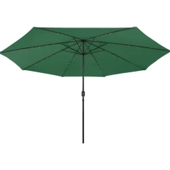Maison Exclusive Parasols, Voiles D’Ombrage | - Parasol de jardin en porte-à-faux avec lumières led terre cuite