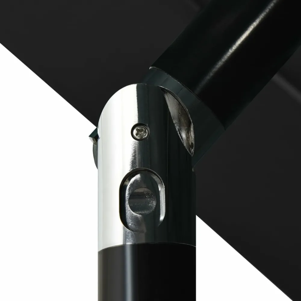 Maison Exclusive - Parasol de jardin à 3 niveaux avec mât en aluminium noir 3,5 m Discount