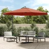 Maison Exclusive Parasols, Voiles D’Ombrage | - Parasol de jardin en porte-à-faux et poteau en aluminium