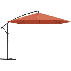 Maison Exclusive Parasols, Voiles D’Ombrage | - Parasol de jardin en porte-à-faux et poteau en aluminium