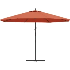Maison Exclusive Parasols, Voiles D’Ombrage | - Parasol de jardin en porte-à-faux et poteau en aluminium