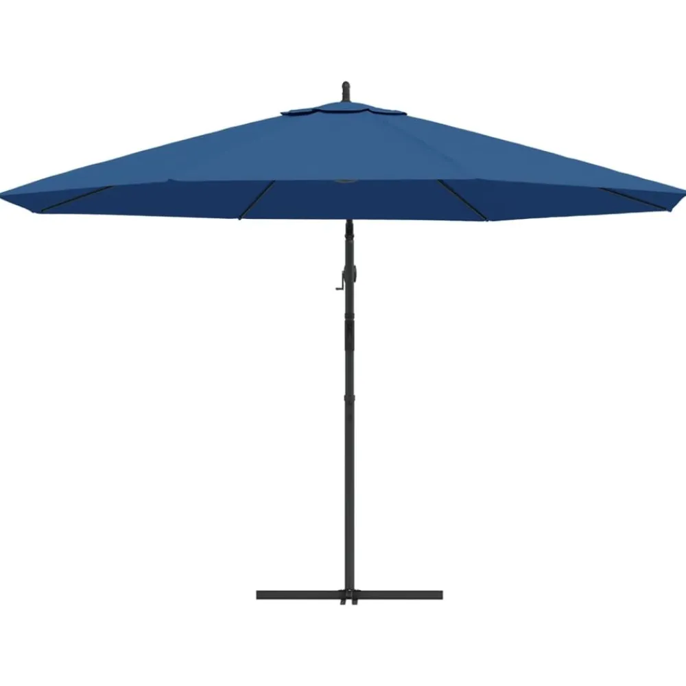 Maison Exclusive Parasols, Voiles D’Ombrage | - Parasol de jardin avec mât en métal 390 cm terre cuite