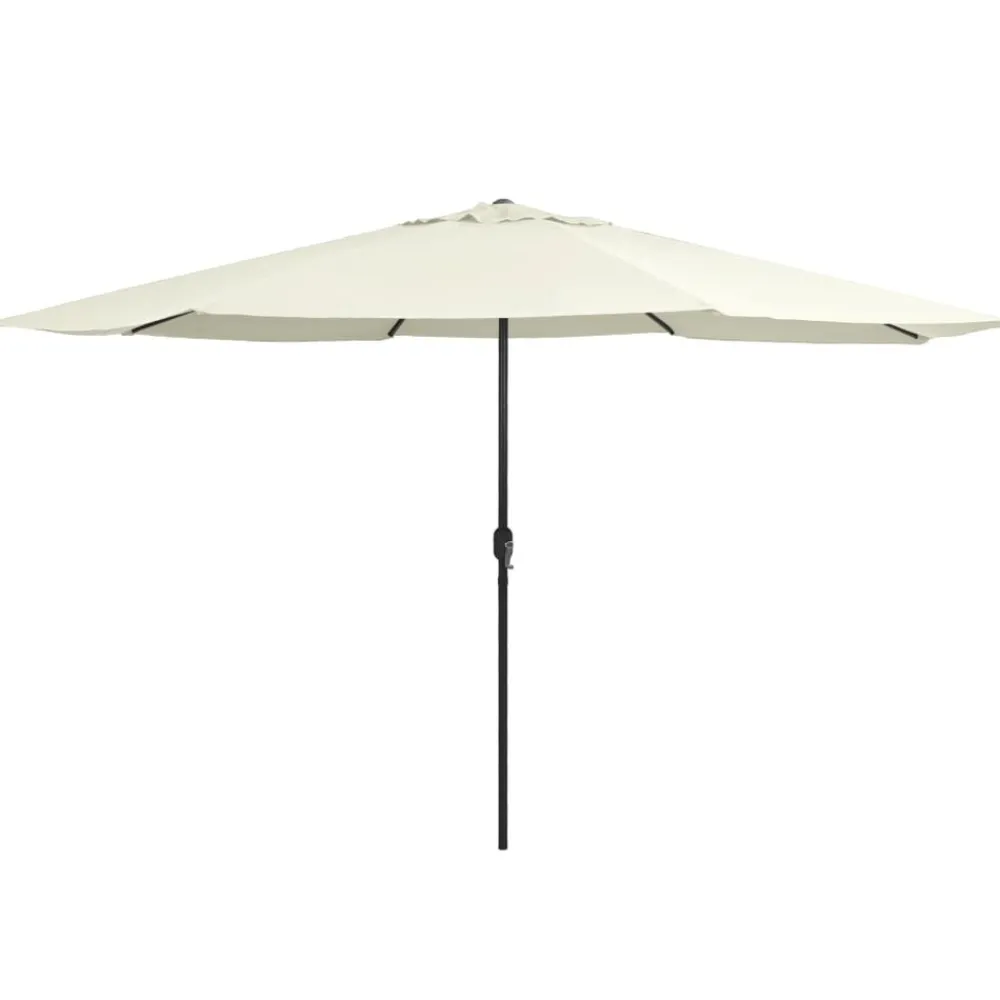 Maison Exclusive Parasols, Voiles D’Ombrage | - Parasol de jardin avec mât en métal 390 cm rouge bordeaux