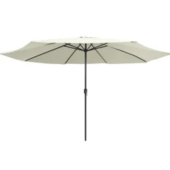 Maison Exclusive Parasols, Voiles D’Ombrage | - Parasol de jardin avec mât en métal 390 cm rouge bordeaux