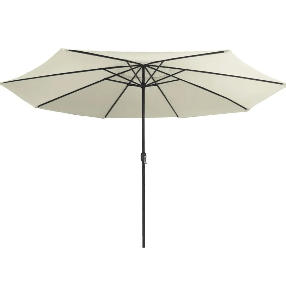 Maison Exclusive Parasols, Voiles D’Ombrage | - Parasol de jardin avec mât en métal 390 cm rouge bordeaux