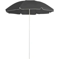 Maison Exclusive Parasols, Voiles D’Ombrage | - Parasol de jardin à 3 niveaux avec mât en aluminium anthracite