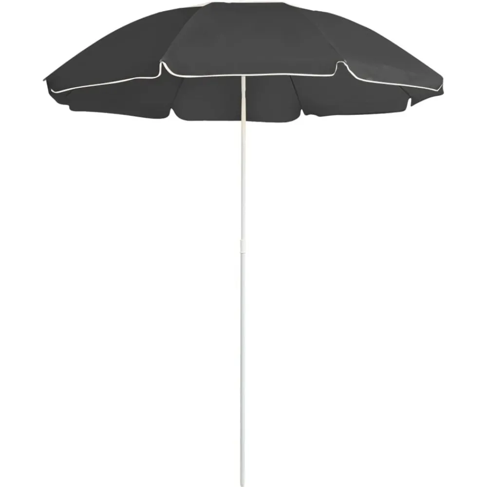 Maison Exclusive Parasols, Voiles D’Ombrage | - Parasol de jardin à 3 niveaux avec mât en aluminium anthracite