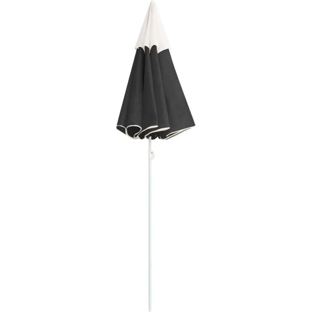 Maison Exclusive Parasols, Voiles D’Ombrage | - Parasol de jardin à 3 niveaux avec mât en aluminium anthracite