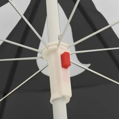 Maison Exclusive Parasols, Voiles D’Ombrage | - Parasol de jardin à 3 niveaux avec mât en aluminium anthracite
