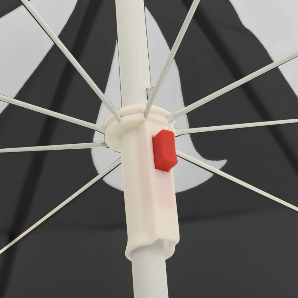 Maison Exclusive Parasols, Voiles D’Ombrage | - Parasol de jardin à 3 niveaux avec mât en aluminium anthracite
