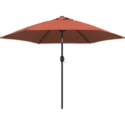 Maison Exclusive Parasols, Voiles D’Ombrage | - Parasol de jardin en porte-à-feux et lumières led mât en métal