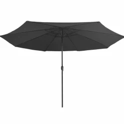 Maison Exclusive Parasols, Voiles D’Ombrage | - Parasol de jardin avec mât en métal 390 cm anthracite
