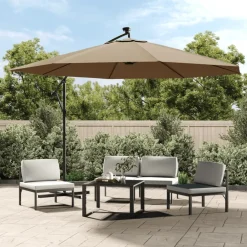 Maison Exclusive Parasols, Voiles D’Ombrage | - Parasol de jardin avec mât en métal 390 cm noir