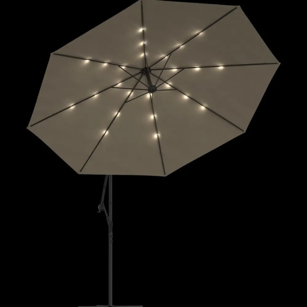 Maison Exclusive Parasols, Voiles D’Ombrage | - Parasol de jardin avec mât en métal 390 cm noir