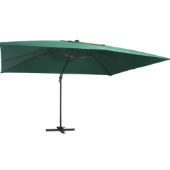 Maison Exclusive Parasols, Voiles D’Ombrage | - Parasol de jardin avec mât en acier bleu 180 cm