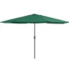 Maison Exclusive Parasols, Voiles D’Ombrage | - Parasol de jardin avec mât en métal 390 cm vert