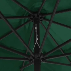 Maison Exclusive Parasols, Voiles D’Ombrage | - Parasol de jardin avec mât en métal 390 cm vert