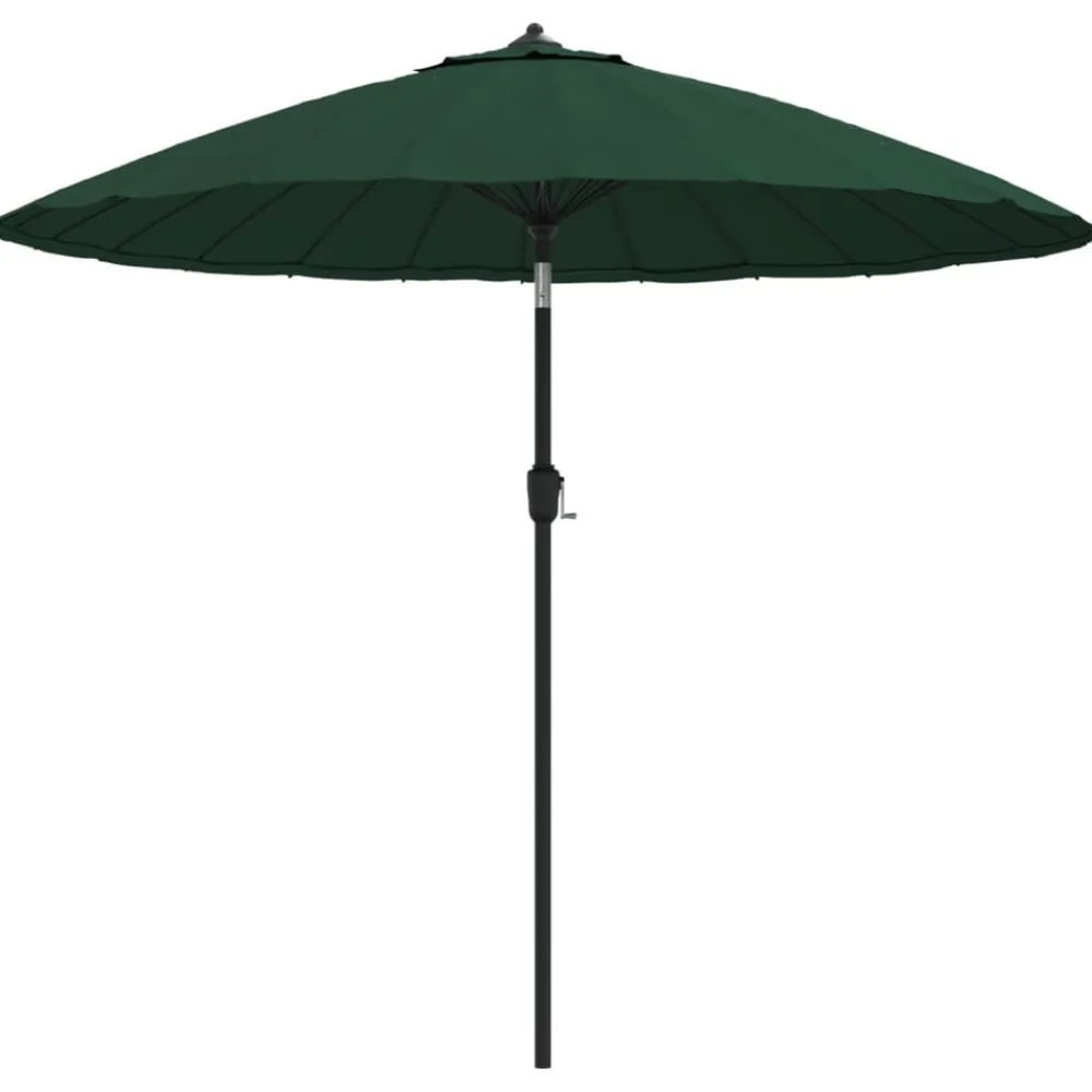 Maison Exclusive - Parasol d'extérieur avec mât en aluminium 270 cm vert