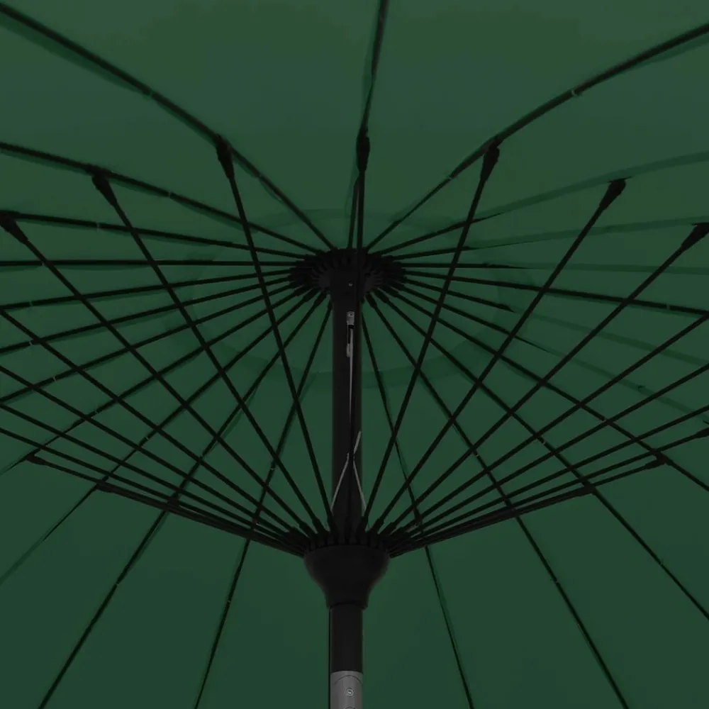 Maison Exclusive - Parasol d'extérieur avec mât en aluminium 270 cm vert