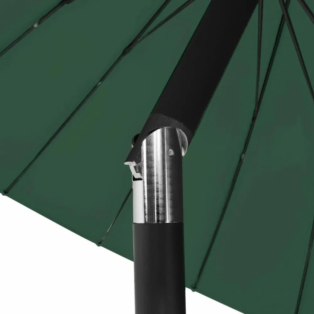 Maison Exclusive - Parasol d'extérieur avec mât en aluminium 270 cm vert